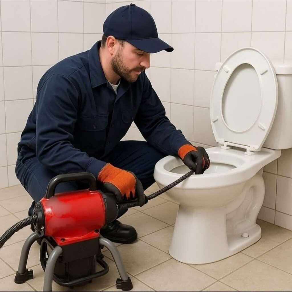 رفع انسداد سیفون توالت فرنگی