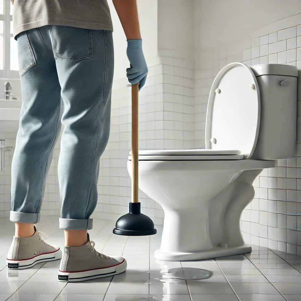 پاکسازی گرفتگی توالت فرنگی